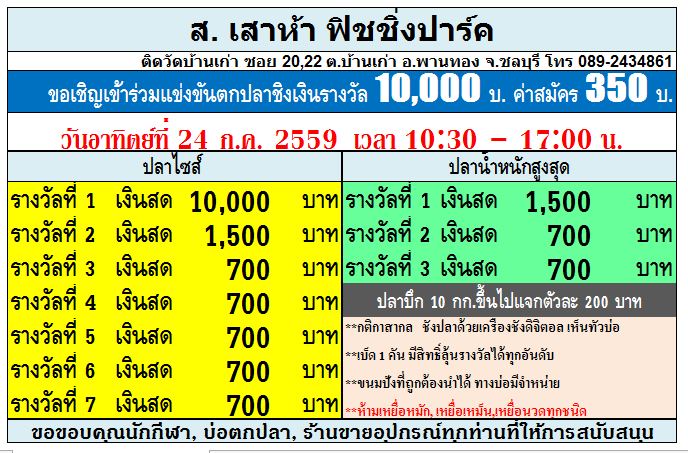 ไนท์ศุกร์ที่ 15 ก.ค.59 แมทซ์ 20,000 ครับ (อาทิตย์ 18 ก.ย.59 แมทซ์แสน)