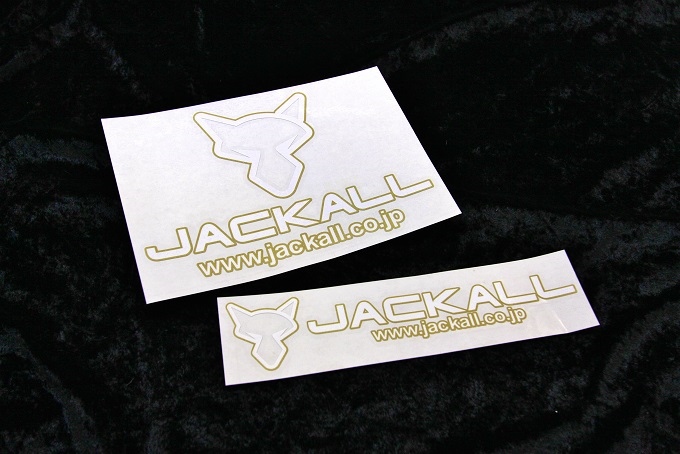 JACKALL CUTTING STICKER / GOLD WHITE