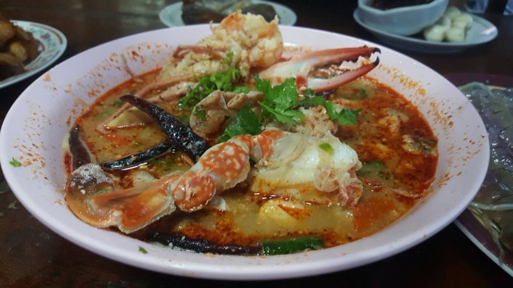 ต้มยำกุ้งปูน้ำข้นแบบบ้านสวน 