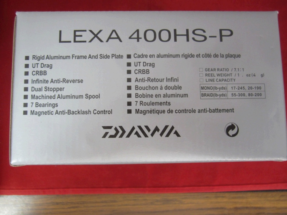              DAIWA.......LEXA 400 ........รอก 2 ตัวนี้.....เมืองไทยมีขายไหมครับ 