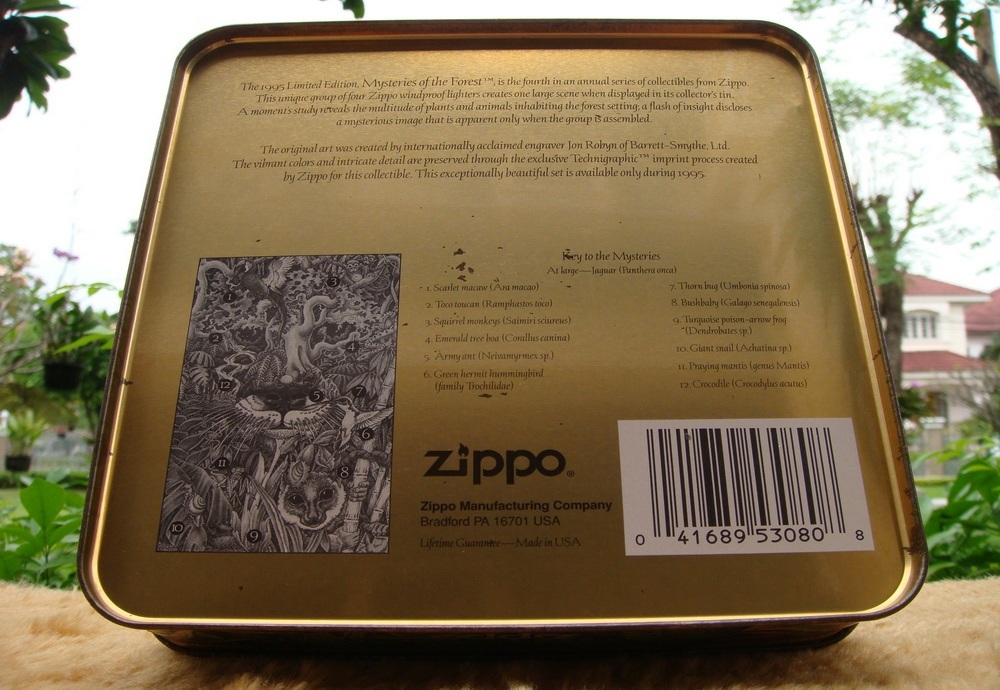 ***  TEEZA  ***  Show  !!  ZIPPO  MYSTERIES  OF  THE  FOREST  LIMITED  EDITION