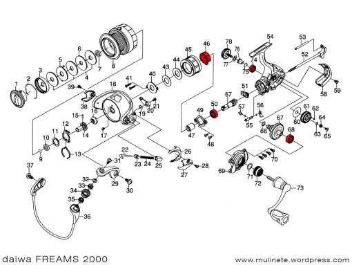 ตามหาอะไหล่ Daiwa Freams 2011...เบอร์2500