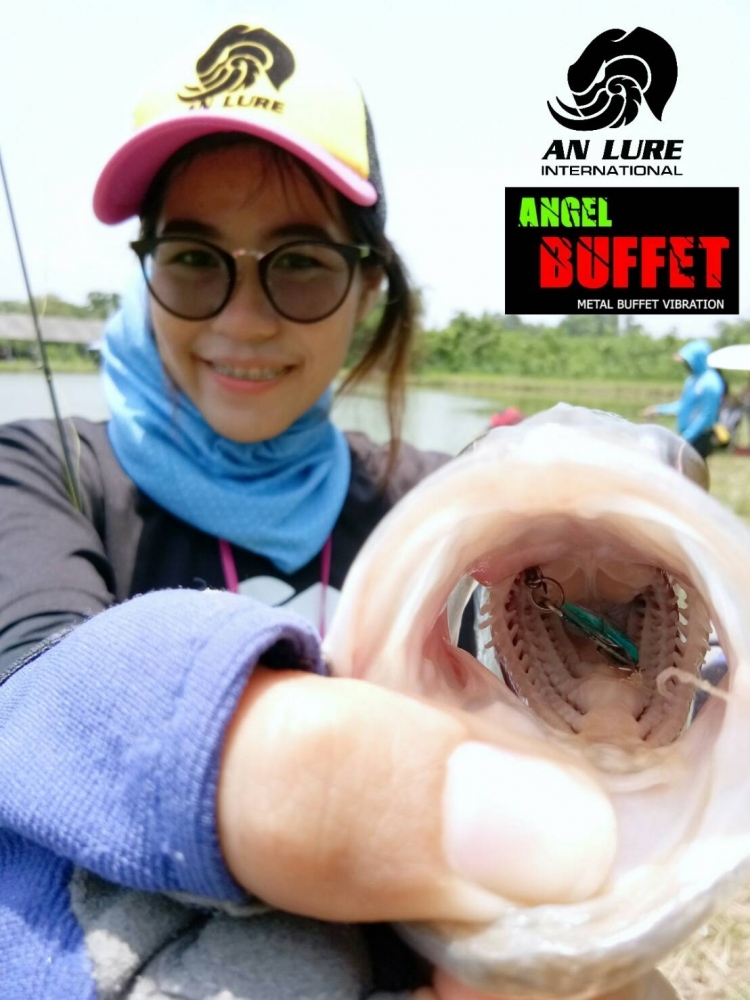 An Lure "Angel BUFFET" ฮือฮาทั้งบ่อ!!! เก็บตกกะพงบุฟเฟต์@บ่อสปิริตลำปาง