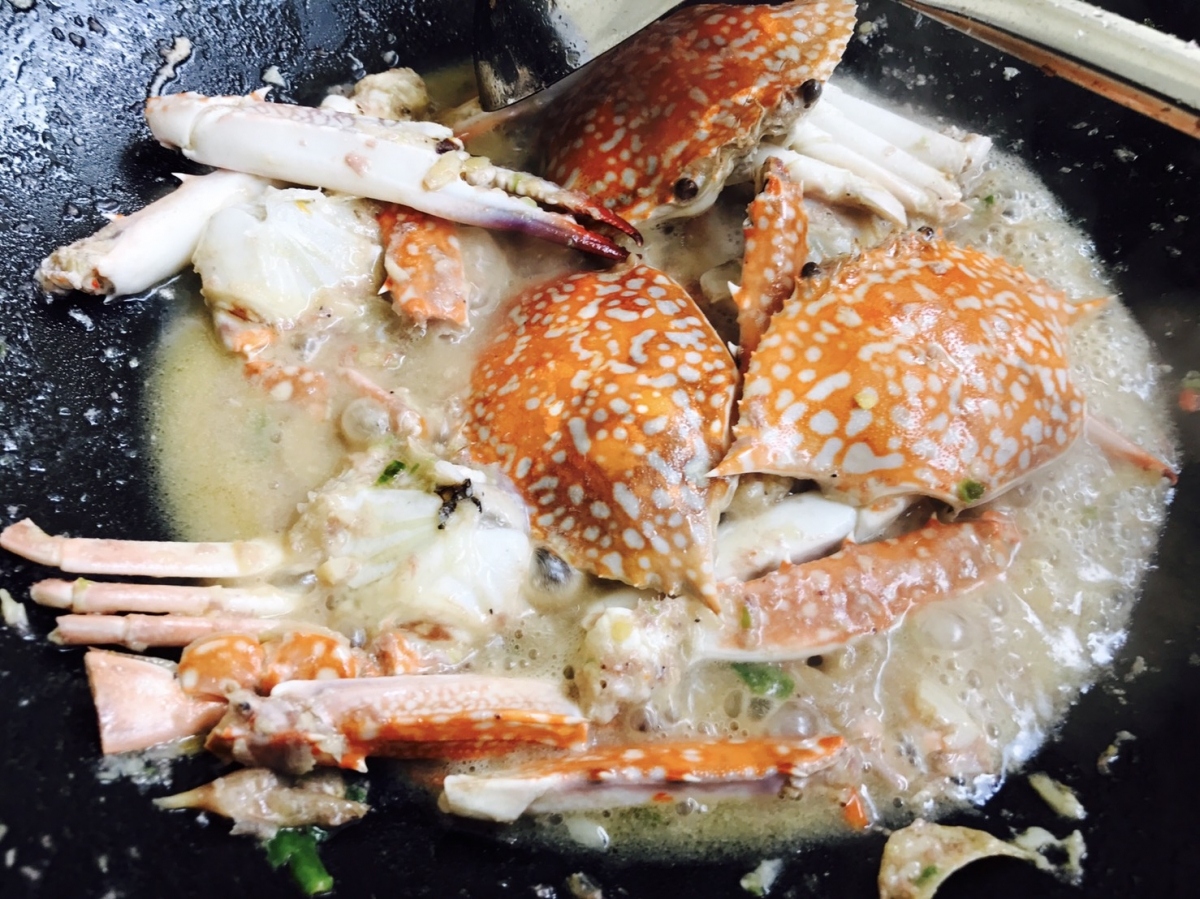 ปูม้าผัดมะนาว