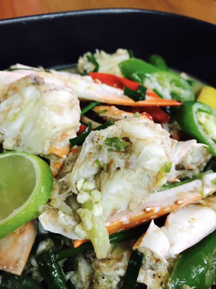 ปูม้าผัดมะนาว