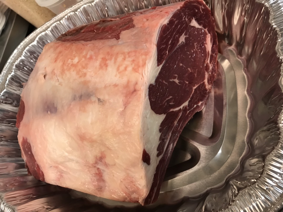 GARLIC BUTTER HERB PRIME RIB ROAST 