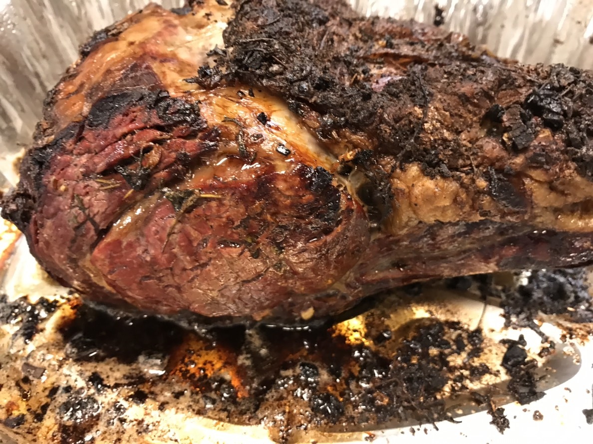 GARLIC BUTTER HERB PRIME RIB ROAST 