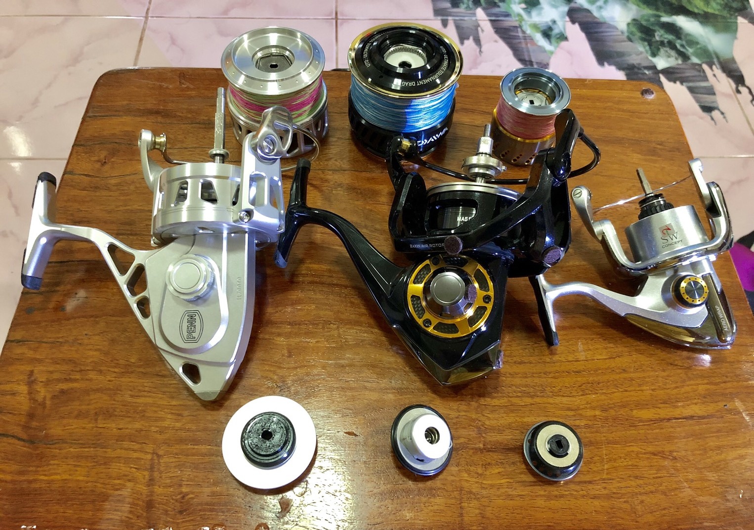 >>>Penn Torque 2 & 15 Daiwa Saltiga 7000h Dogfight & 08 Shimano Stella sw4000pg 