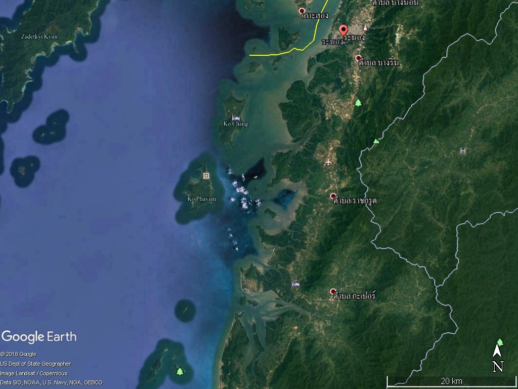 ขอหมายเด็ดชายฝั่งทะเลระนองหน่อยครับ(ไม่ข้ามไปเกาะ)