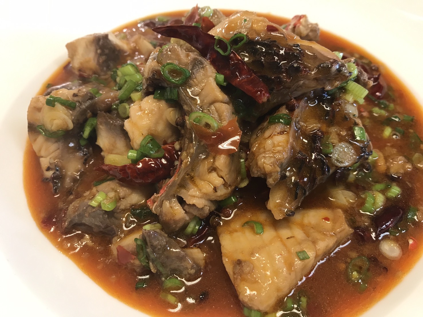Sichuan boiled fish (Shui Zhu Yu, 水煮鱼)