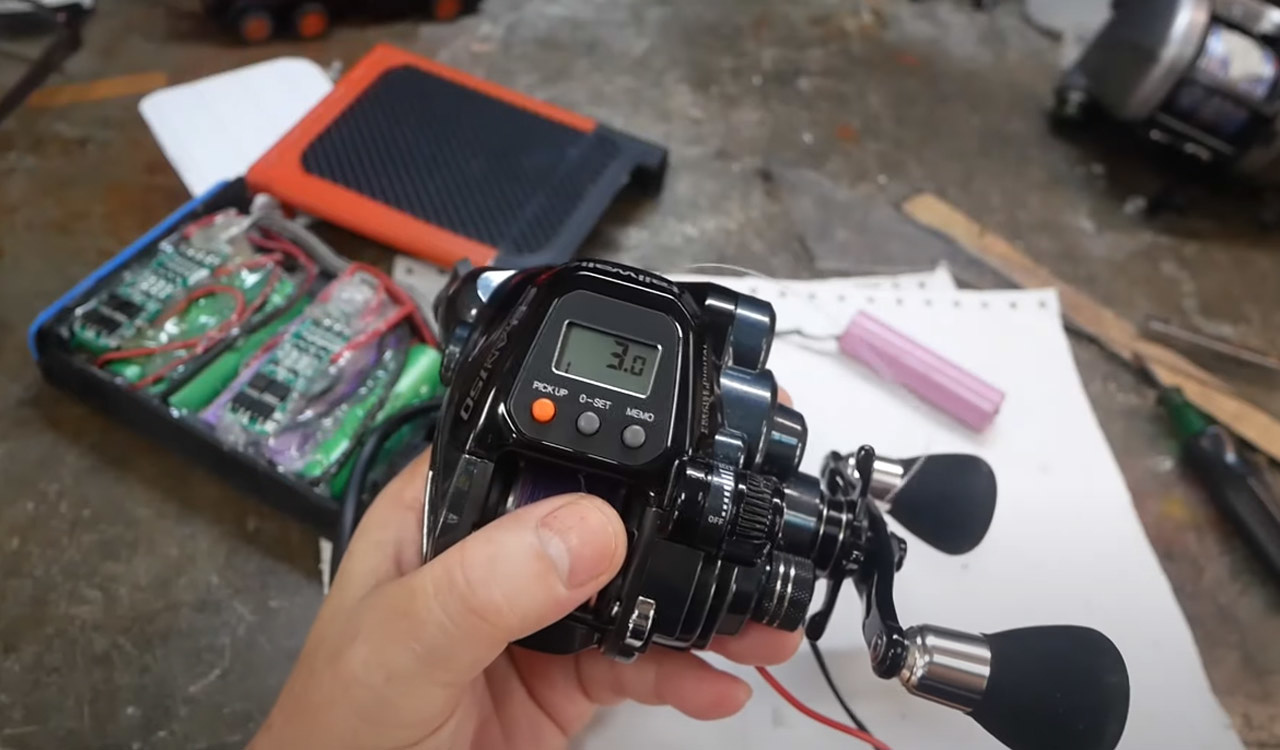 Diy แบต electric reel battery ประหยัดไป6000