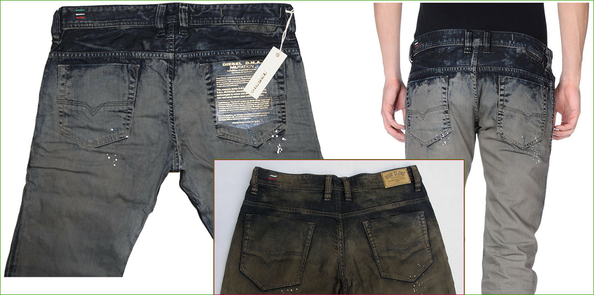 ข้อผิดสังเกตุ ป้ายหนัง ขอบเอว (Diesel Wash 0819E SAFADO)
 [url='https://picclick.com/Diesel-Safado-