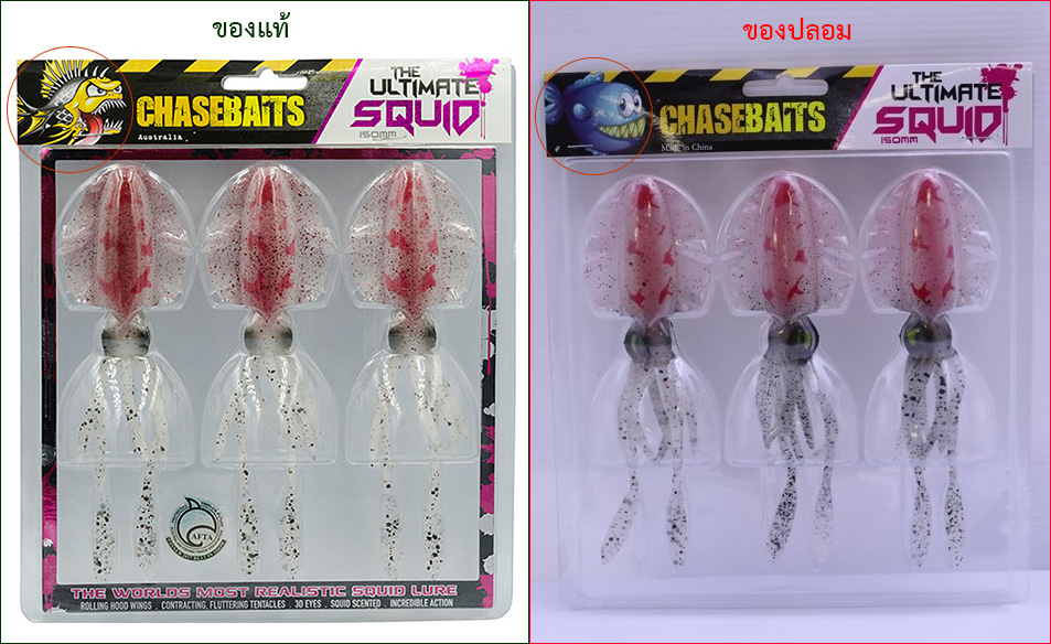  [b]CHASEBAITS THE ULTIMATE SQUID[/b]
จุดสังเกตุ โลโก้ กรอบ