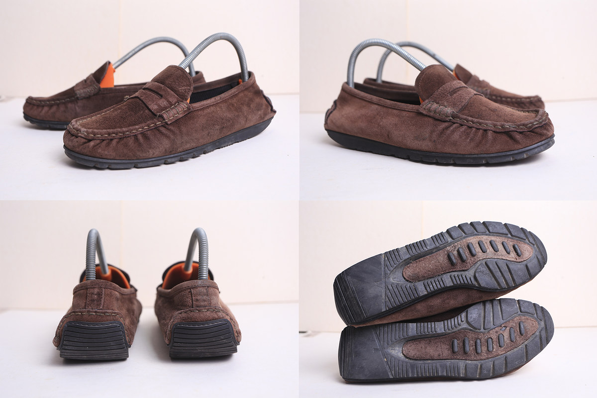 M2.   รองเท้าหนังแท้ Men's Loafer  Brown Leather size 42 

สีน้ำตาล หนังกลับแท้  US 8.5  EUR  42  