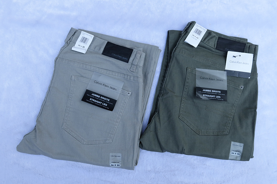 Calvin Klein Jeans /w.38 ยีนส์ขายาว 2 สีสวยใหม่ลิขสิทธิ์ของแท้ ราคารวมส่ง 