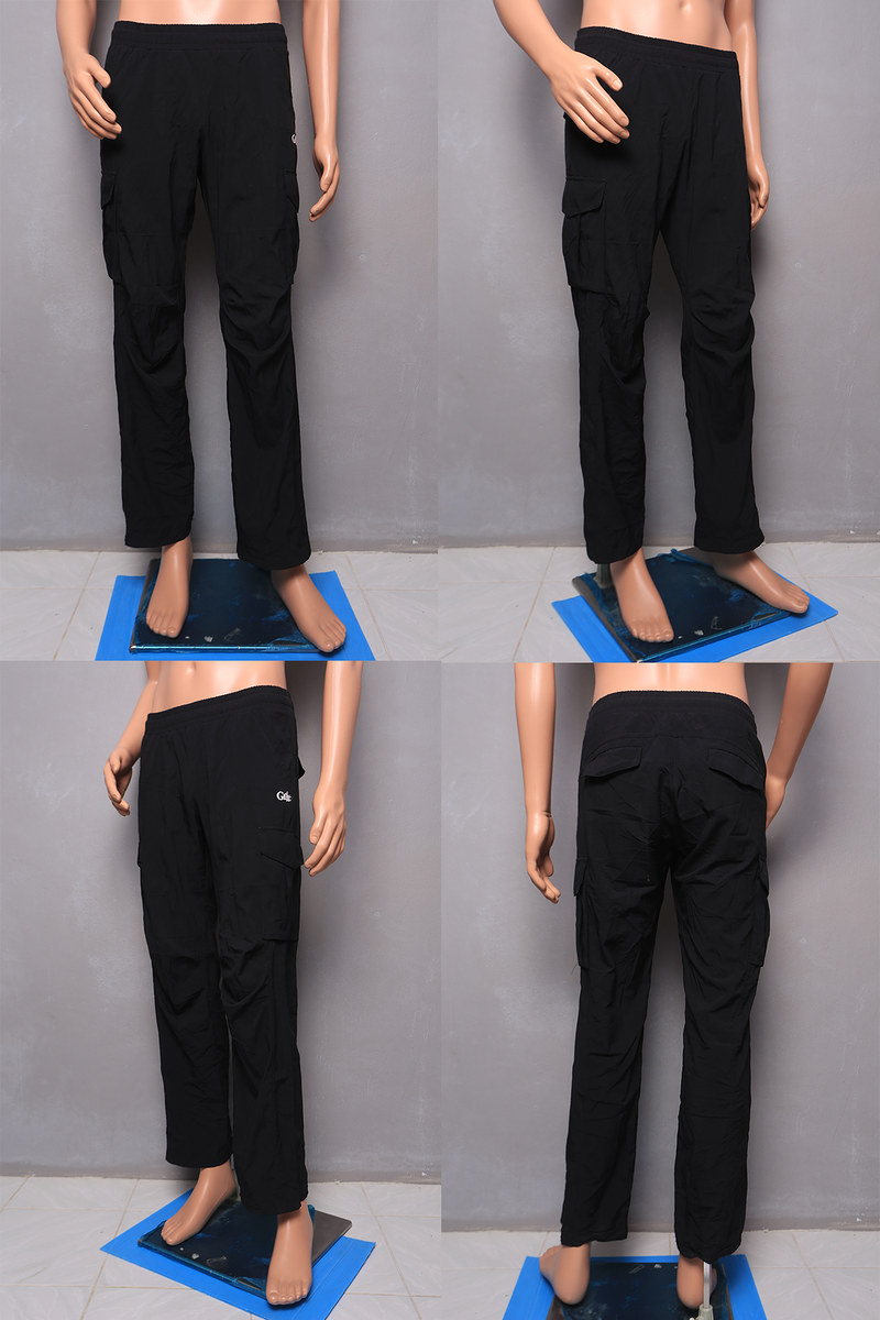  [s]06. กางเกง OUTDOOR UNISEX 95% Polyester 5% Polyurethane Size 28-34   สีดำ (ขนาดวัดจริง) รอบเอวกว