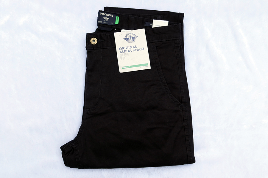 Dockers Slim Fit /w.38 กางเกงขายาวทรงสวยสีดำใหม่แท้ ราคารวมส่ง kerry