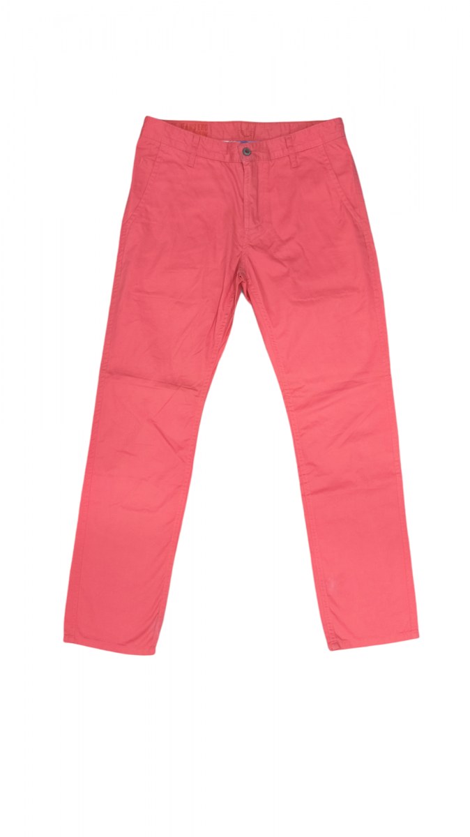 DOCKER ALPHA SLIM กางเกงขายาวสีชมพู เอว33