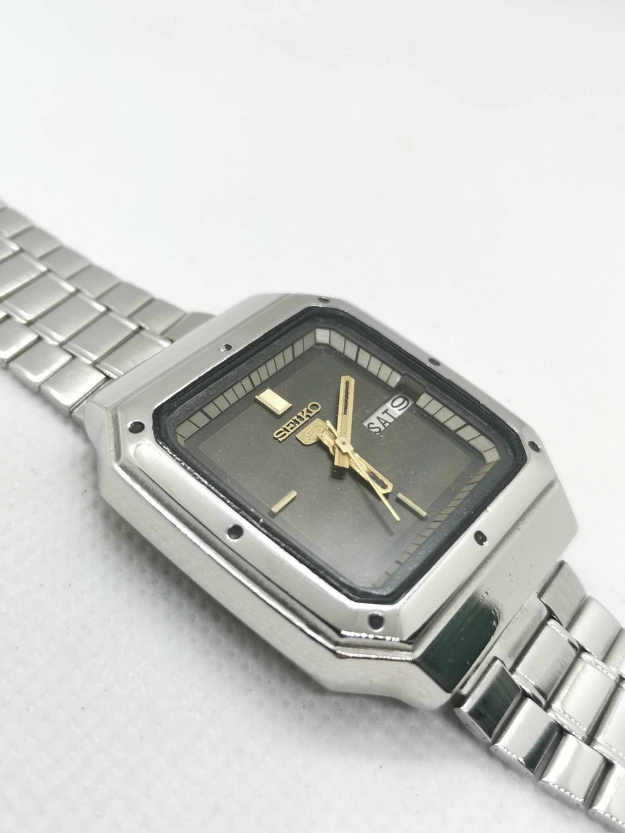นาฬิกา Seiko 5​ Automatic หน้า​TV หน้าปัดสีดำ ของแท้100%