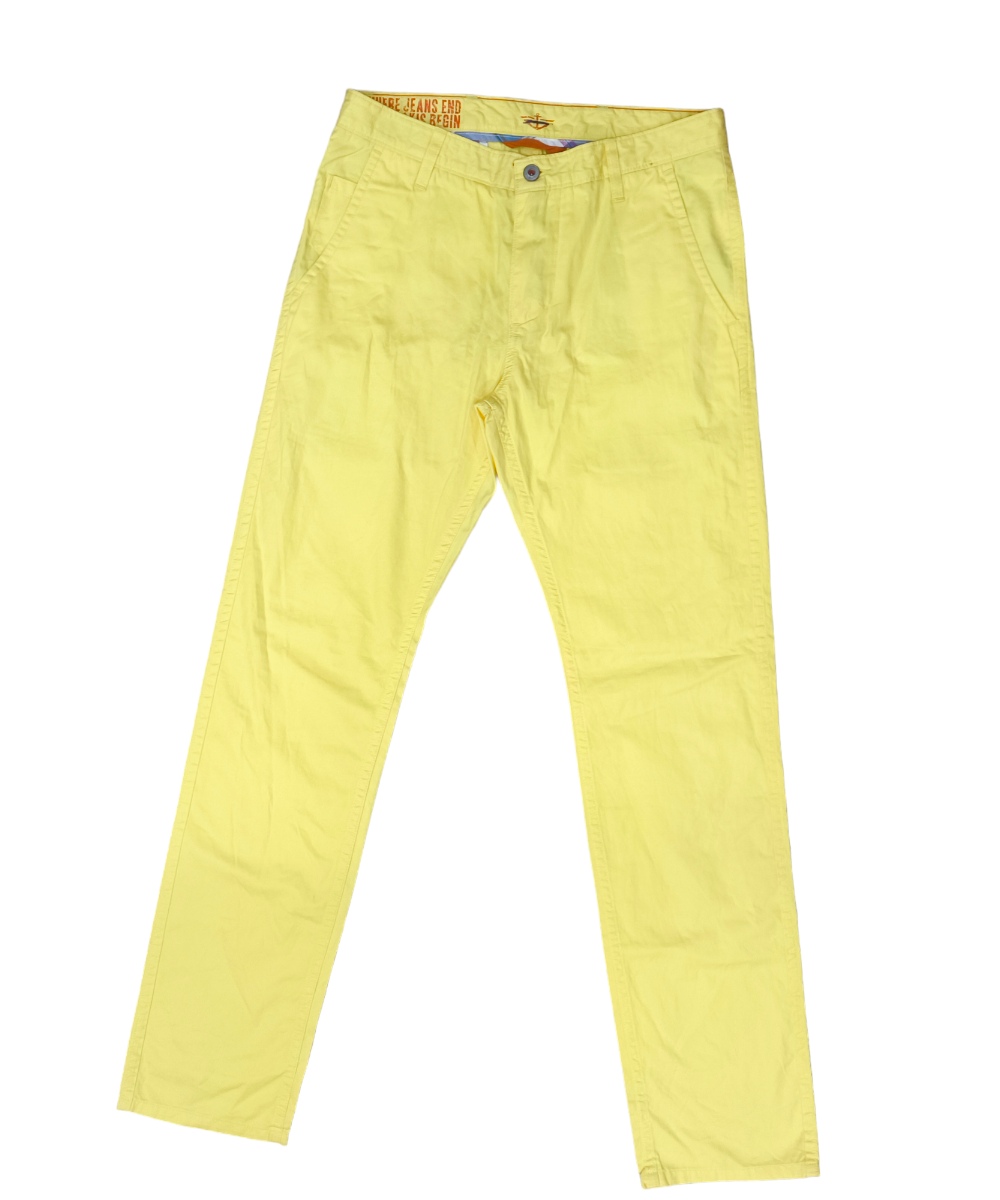 ขายแล้วครับ DOCKER ALPHA SLIM กางเกงขายาวสีเหลืองเอว32 300.