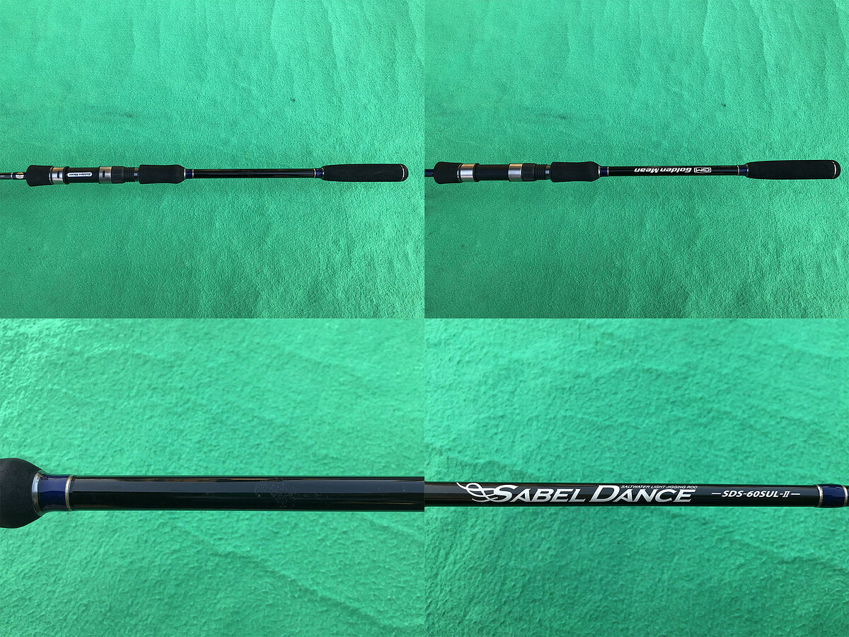 Golden Mean SABEL DANCE 60SUL-II คัน 1 ท่อนยาว 6 ฟุต Jig Wt: 3oz (85g) , Line Wt: PE1 คันสวยด้ามคันม