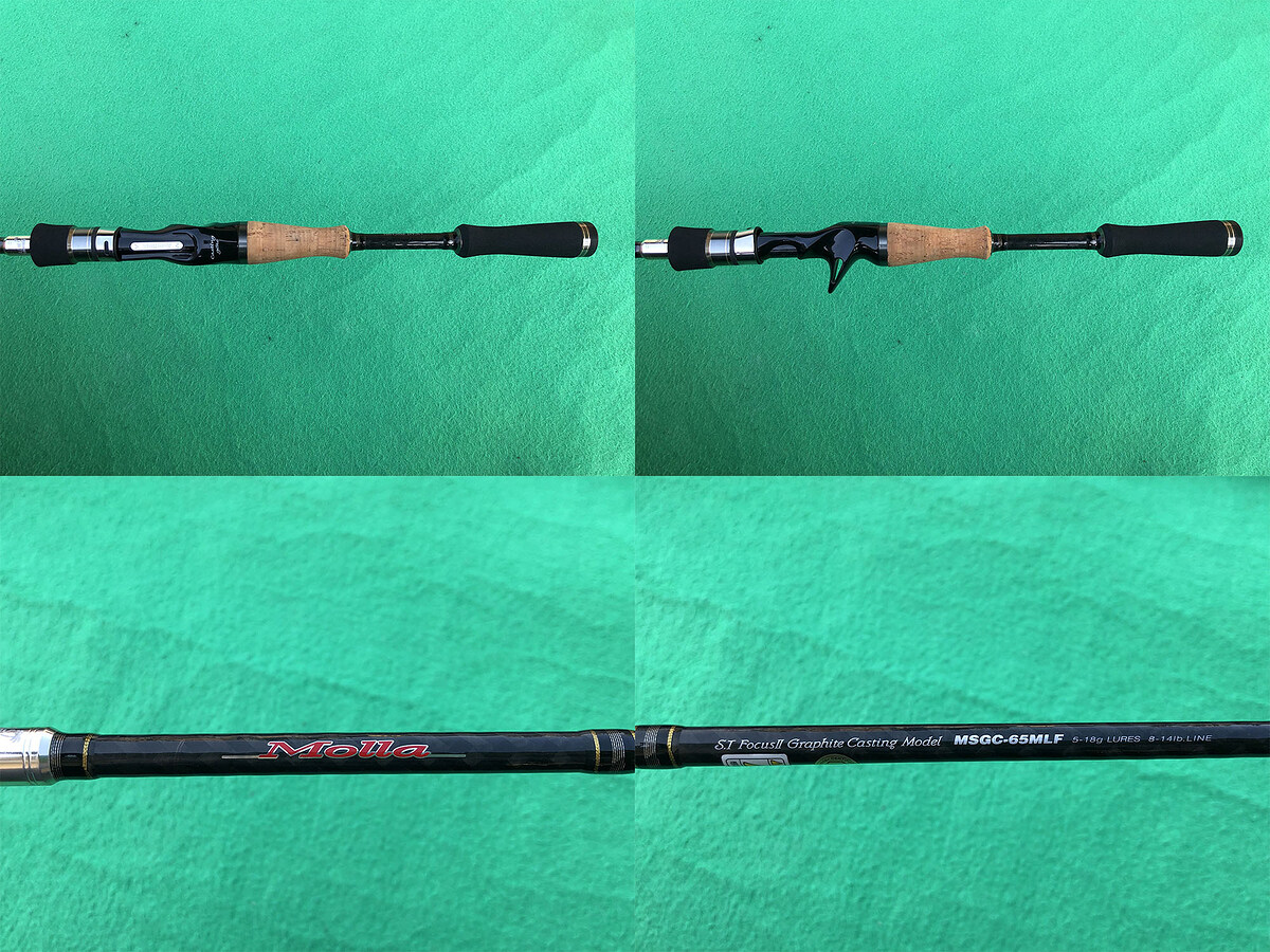 Palms Molla MSGC-65MLF คัน 1 ท่อนยาว 6'5" เวท 8-14lb คันสวยริ้วรอยน้อยมาก น้ำยาเคลือบไกด์ตัวที่ 4 มี