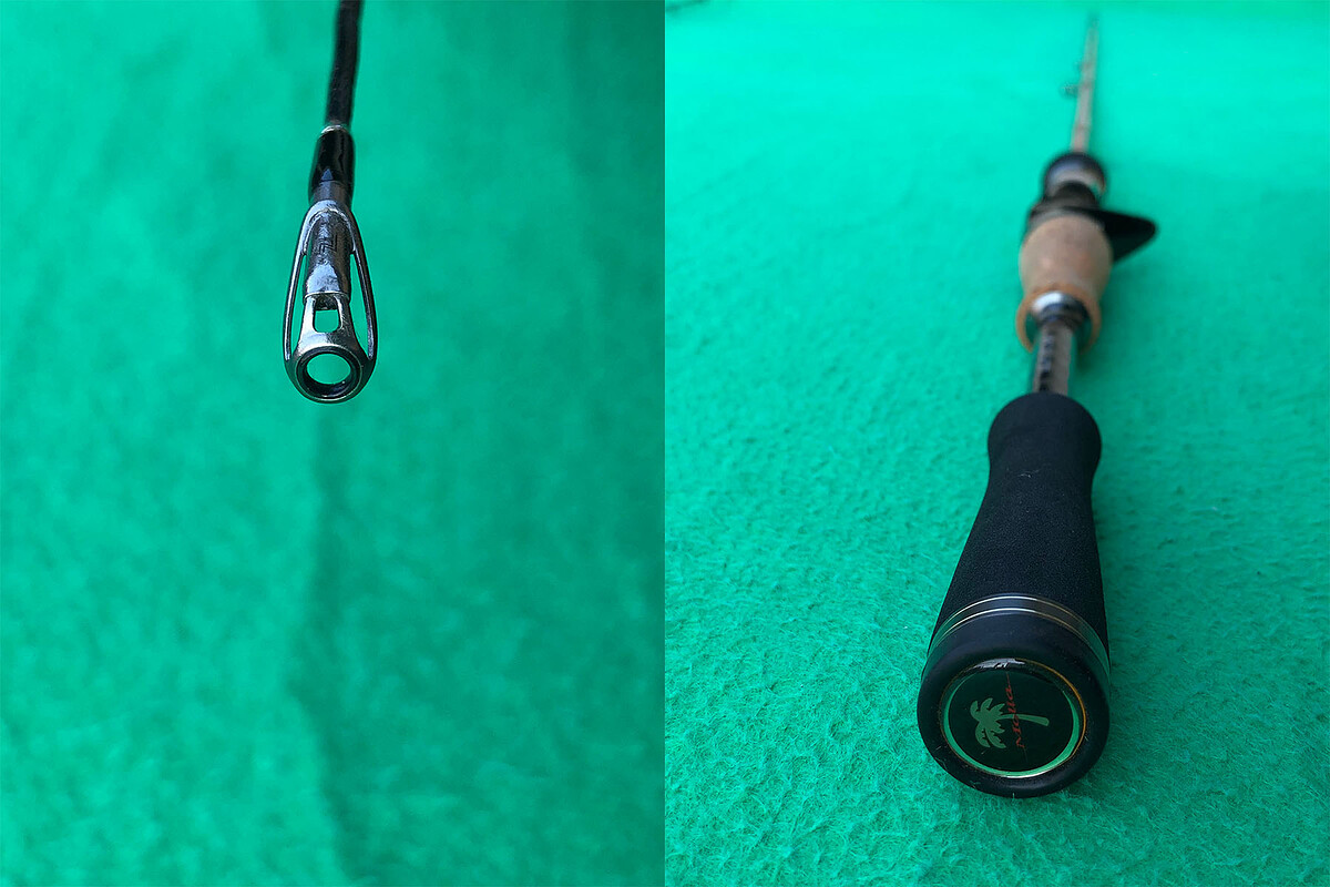 Palms Molla MSGC-65MLF คัน 1 ท่อนยาว 6'5" เวท 8-14lb คันสวยริ้วรอยน้อยมาก น้ำยาเคลือบไกด์ตัวที่ 4 มี