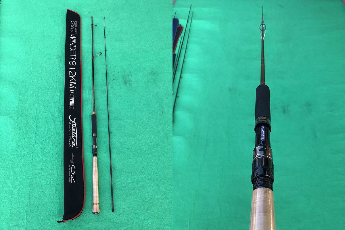 2. JUSTACE SHORE WINDER 812KM TZ ADVANCE คัน 2 ท่อนยาว 8'1" Lure Wt: 3/8-3/4 oz , Line: PE0.6-1.2 คั
