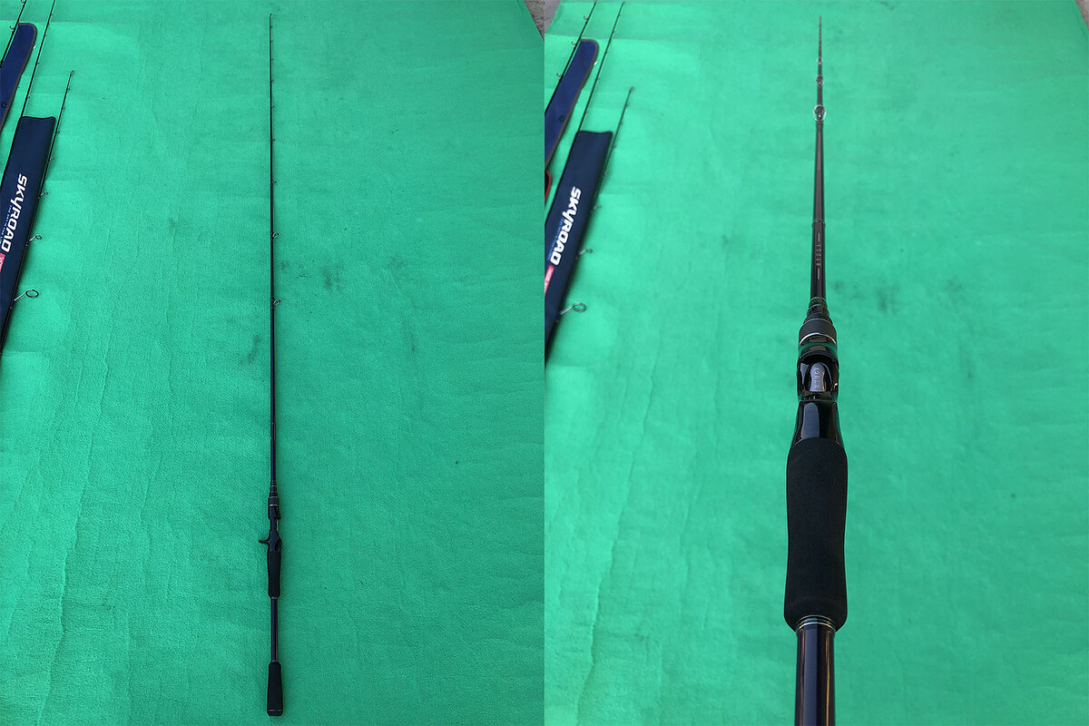7. Megabass HYUGA 72M คัน 1 ท่อนยาว 7'2" เวท 10-16lb คันสวยริ้วรอยผิวบางๆ เล็กน้อยตามรูป คันสวย A+ ค