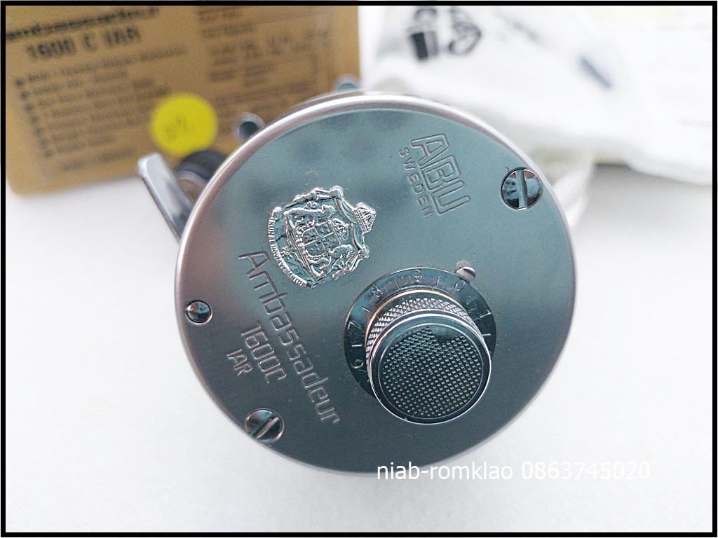 [b][q]Abu 1600C IAR ปี1997 สั่งซื้อมาเป็นของใหม่เก่าเก็บ ไม่เคยใช้งาน มีกล่องอุปกรณ์ครบ หายากมาก น่า