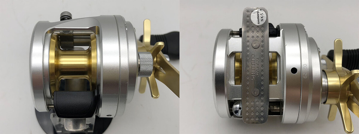 Shimano CALCUTTA 400F รอกสวยริ้วรอยผิวบางๆ เล็กน้อย สปูนสวย รอกสวยหมุนลื่นใช้งานปกติทุกระบบครับ รอกส