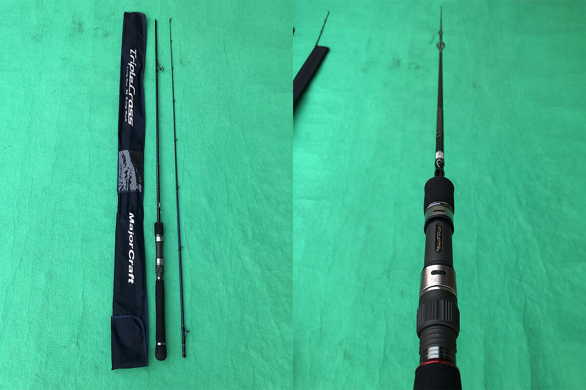 11. Major Craft Triple Cross TC-832E คัน 2 ท่อนยาว 8'3" EGI: Max3.5 , Line: PE0.6-1.5 คันสวยริ้วรอยน