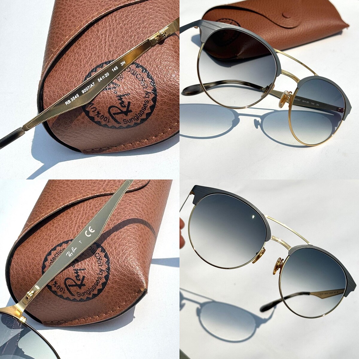 Rayban หยดน้ำตัวโตไซส์54  เลนส์พิเศษไล่โทนมัลติโค๊ต