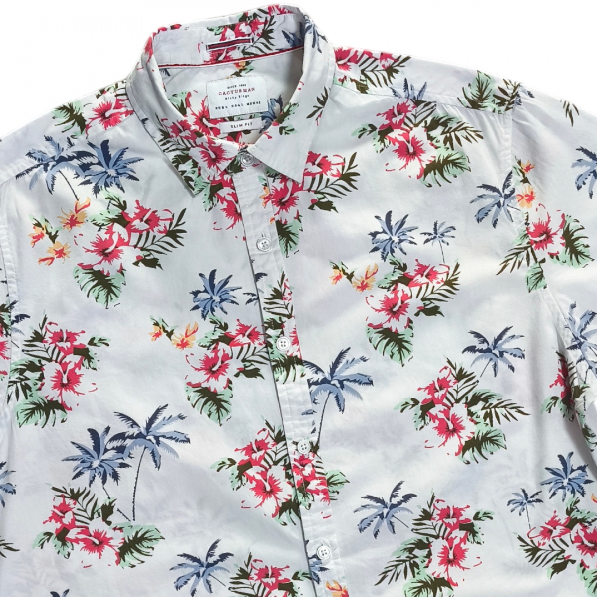 CACTUS MAN SLIM FIT เชิ้ตแขนสั้น 44นิ้ว