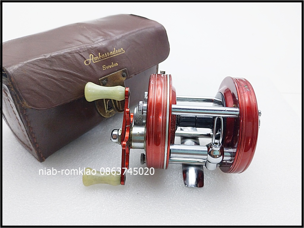 [N]--> Abu 5000แดง 4สกรู 1960's กล่องหนัง