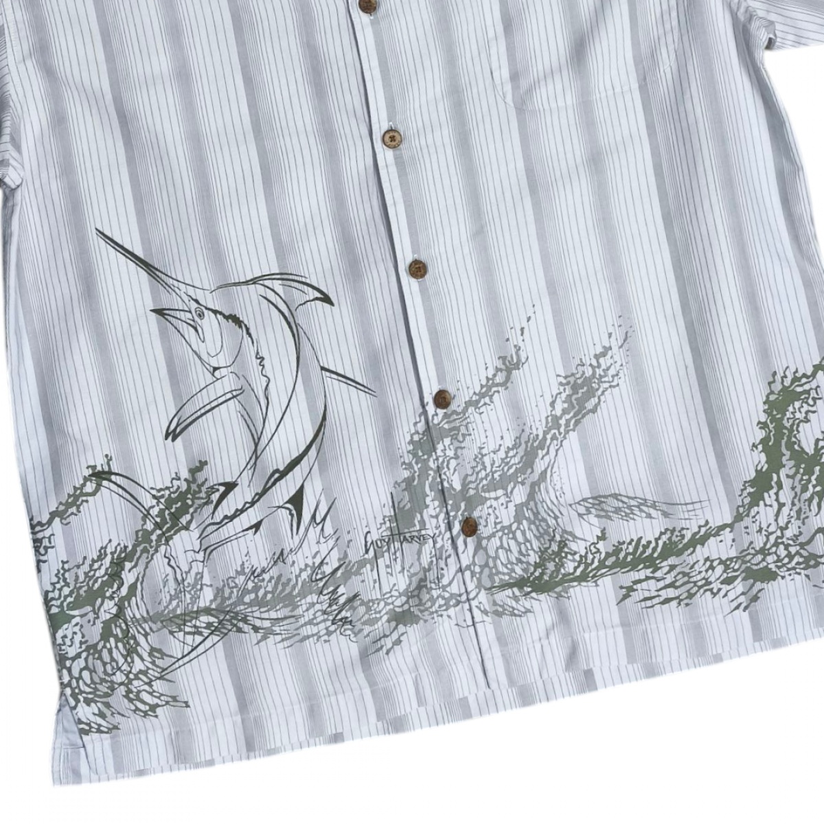 AFTCO Guy Harvey Short  ลายปลาเชิ้ตแขนสั้น 48นิ้ว