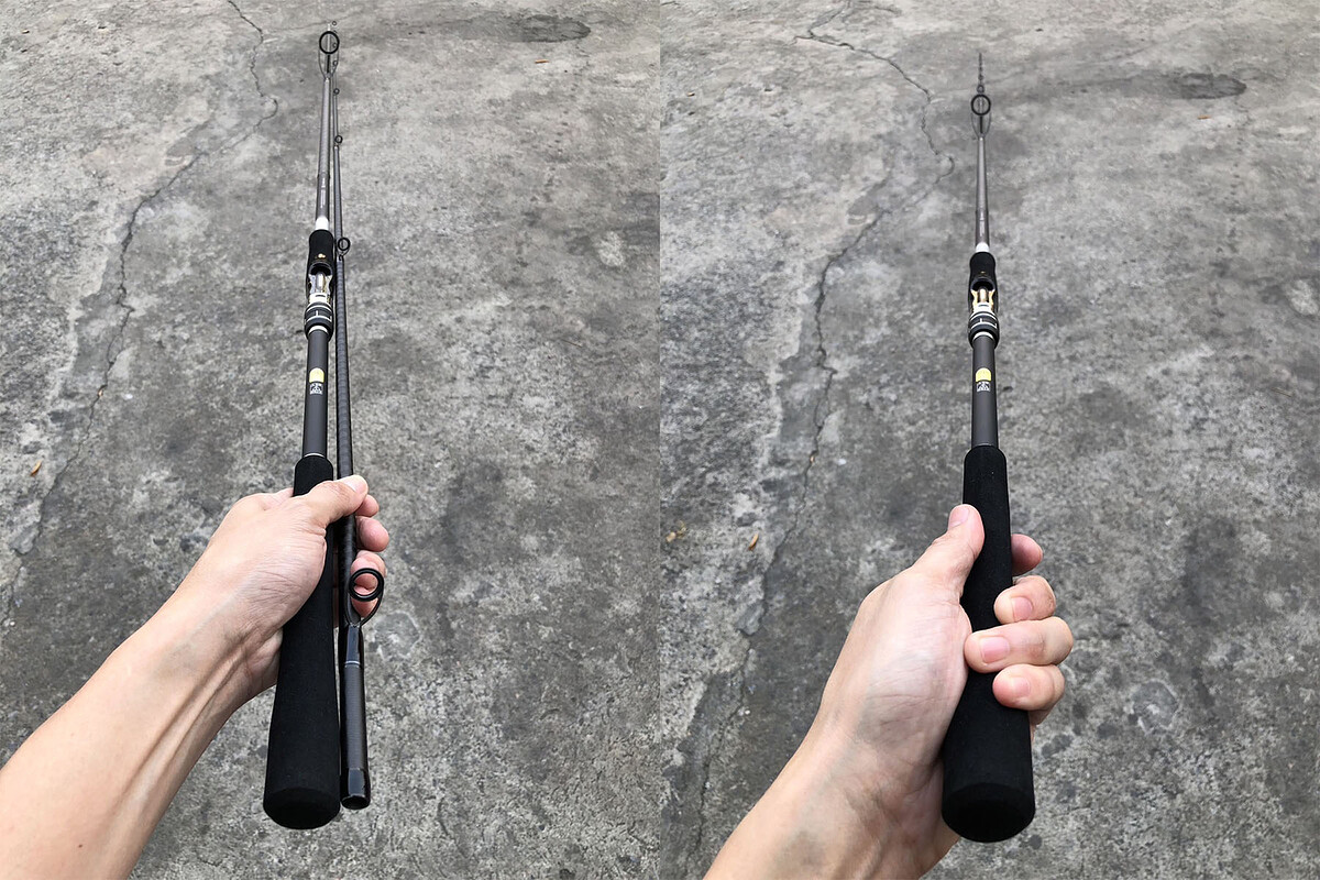 7. Shimano MOON SHOT S106M คัน 2 ท่อนยาว 10'6" Jig Max: 60g , Plug: 8-42g , Line: PE0.8-2G คันสวยริ้