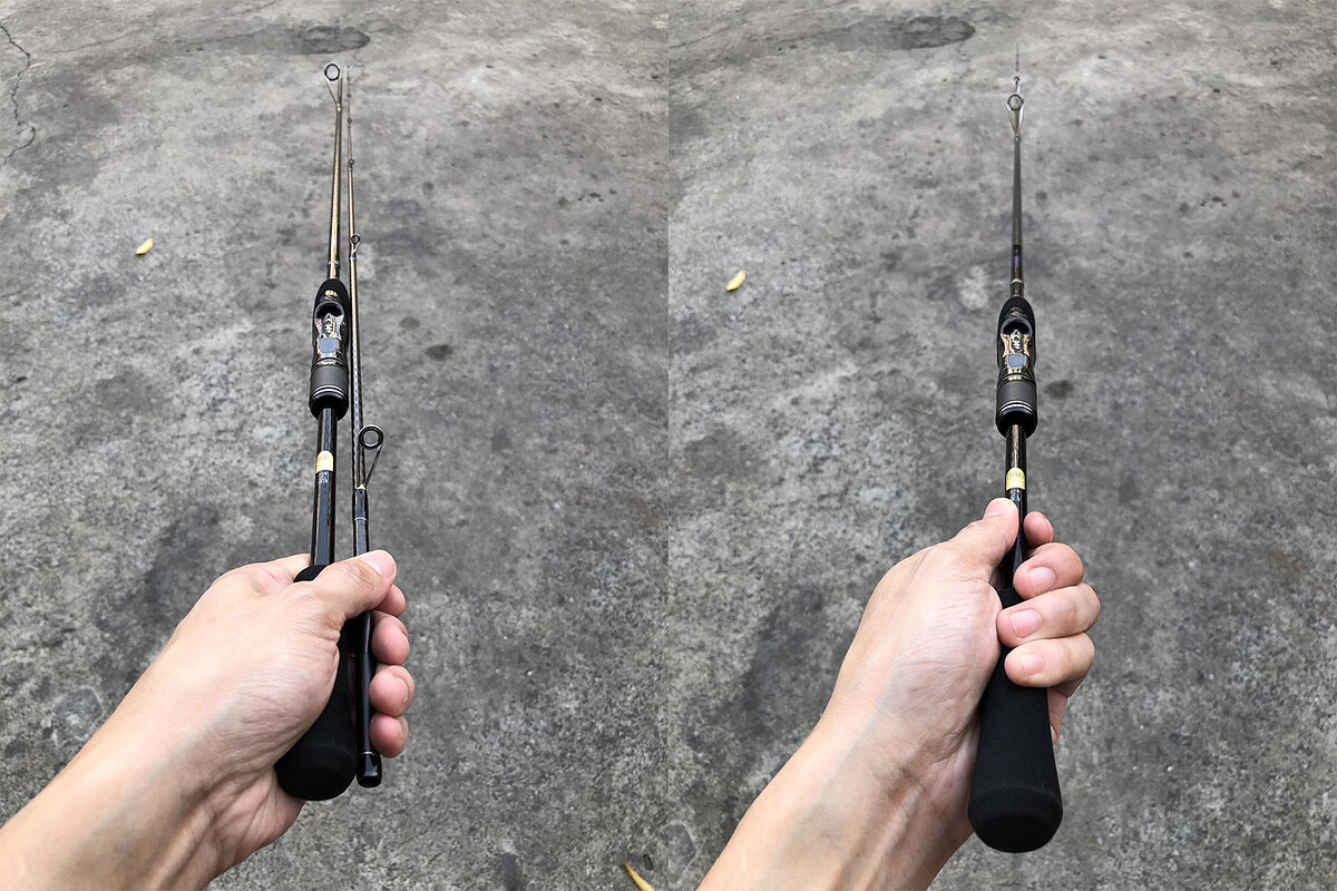 9. Shimano Brenious S708L คัน 2 ท่อนยาว 7'8" Line Wt: PE0.3-0.8 , Lure Wt: 2-10g คันสวยริ้วรอยผิวบาง