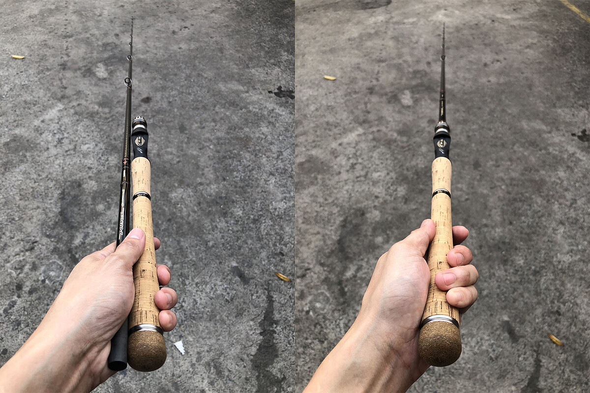 10. Shimano POISON GLORIOUS 170H-SB คัน 2 ท่อนต่อโคนยาว 7 ฟุต เวท 12-25lb คันสวยริ้วรอยผิวบางๆ เล็กน