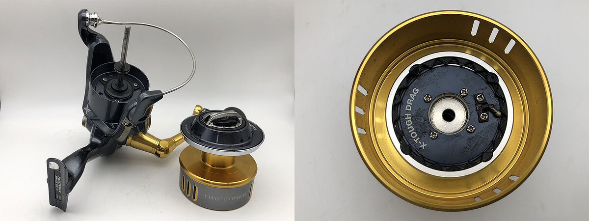 Shimano 15 TWIN POWER SW14000XG รอกสวยริ้วรอยผิวๆ เล็กน้อย สปูนสวยไร้ริ้วรอย รอกสวยหมุนใช้งานปกติทุก