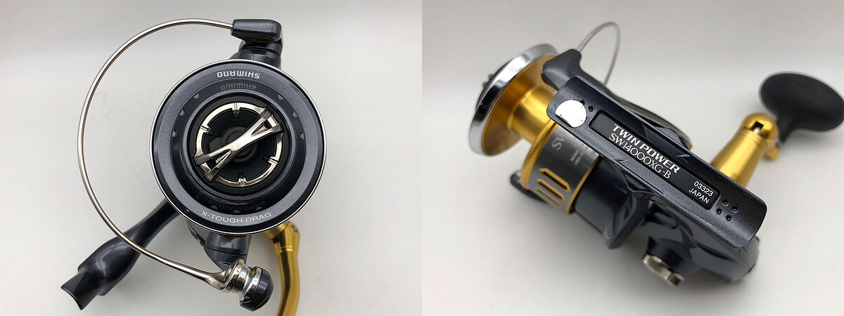 Shimano 15 TWIN POWER SW14000XG รอกสวยริ้วรอยผิวๆ เล็กน้อย สปูนสวยไร้ริ้วรอย รอกสวยหมุนใช้งานปกติทุก