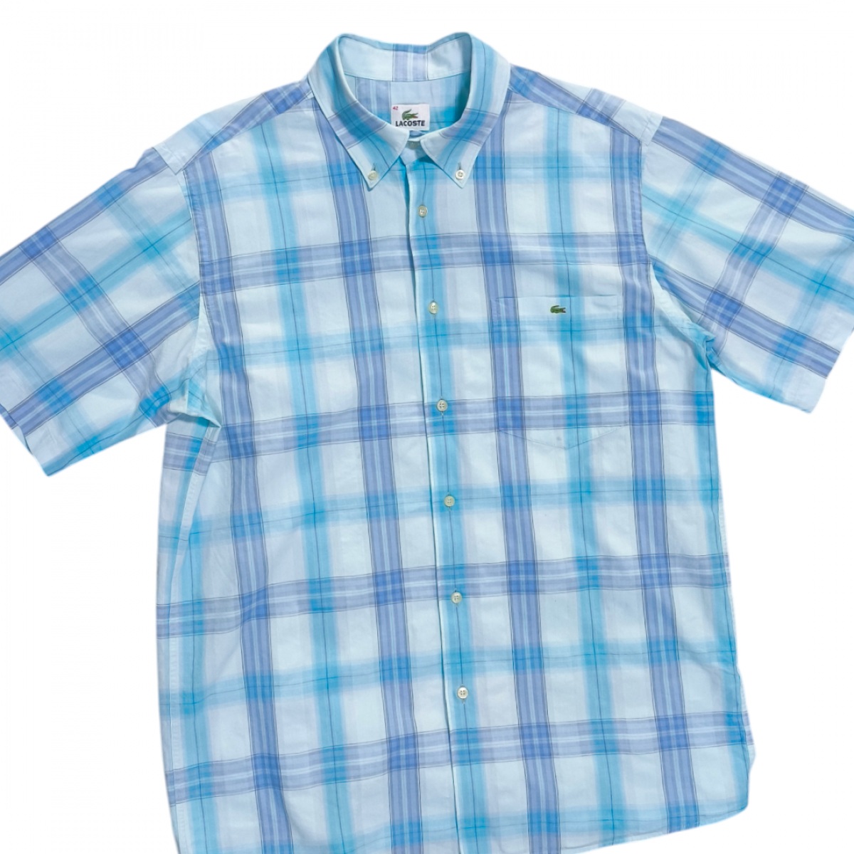 LACOSTE แท้เชิ้ตแขนสั้น สวยใหม่มากครับ อก44นิ้ว