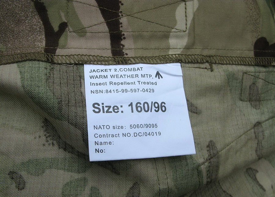 Genuine British army Issue combat field jacket multicam military soldier