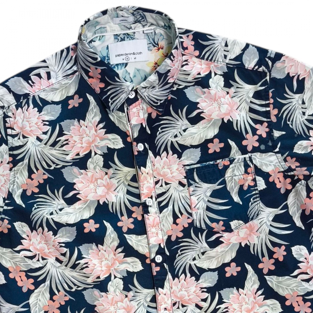 paperdenim&cloth  classic FIT อก 44นิ้ว เชิ้ตแขนสั้น