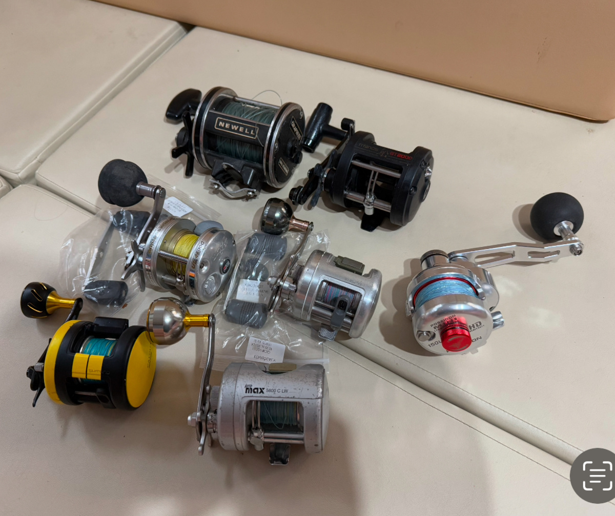 ขายรอกเบทงานทะเล 7 ตัว ถูกๆ (Newell , Shimano , Abu )