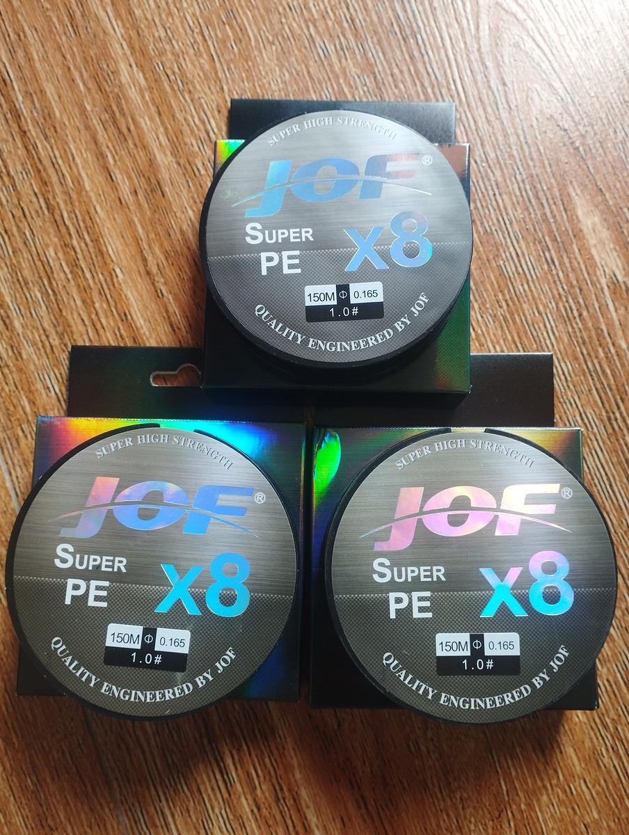 Pe1ถัก8Jof ม้วน 150 m 3ม้วน