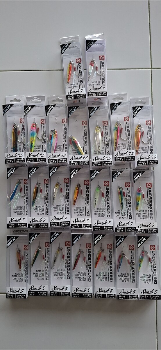 เหยื่อจิ๊กของใหม่daiso ,underground ,duelถูกๆครับ