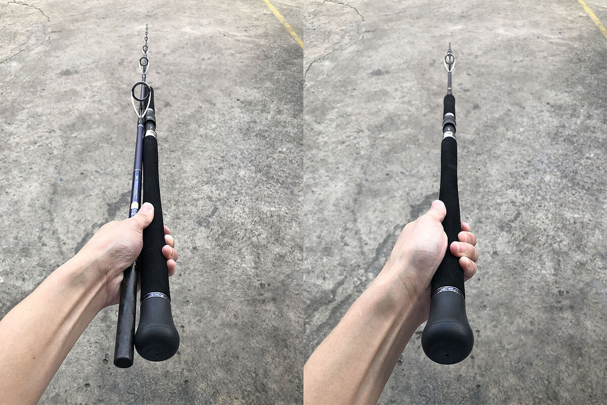 1. Shimano OCEA PLUGGER S86M คัน 2 ท่อนต่อโคนยาว 8'6" Lure Wt: Max 100g , Line Max: PE5 คันสวยริ้วรอ