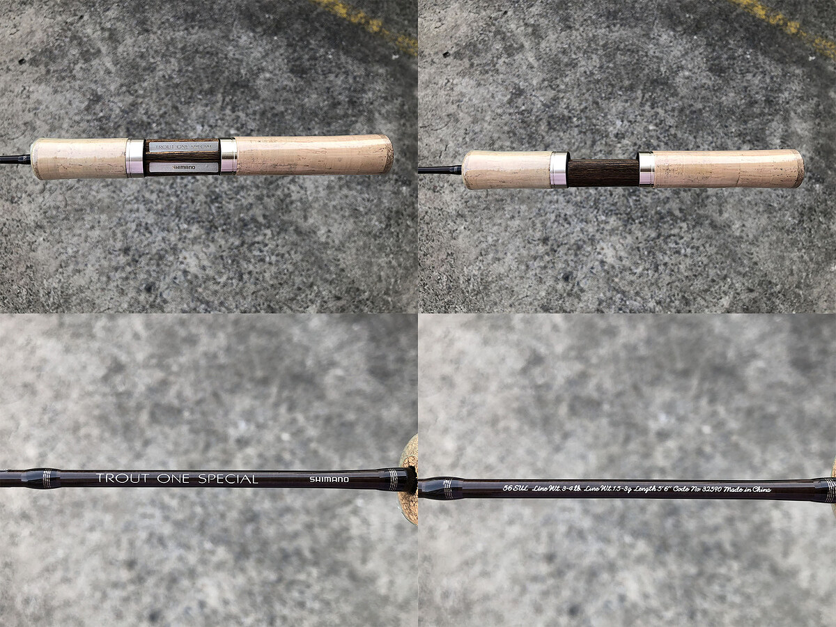Shimano TROUT ONE SPECIAL 56SUL คัน 2 ท่อนยาว 5'6" เวท 3-4lb คันสวยใหม่มากๆ ริ้วรอยไม่มี พร้อมกล่อง+
