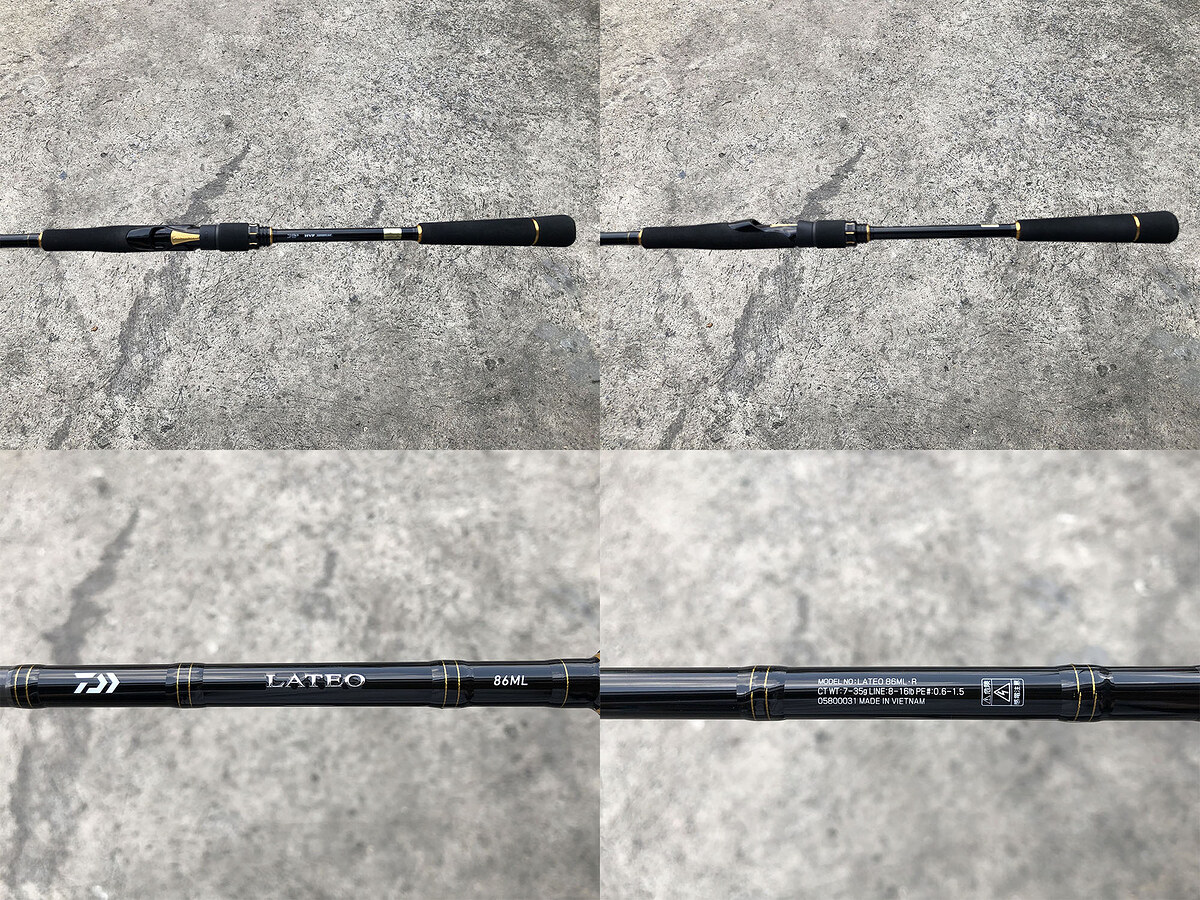 Daiwa LATEO 86ML คัน 2 ท่อนยาว 8'6" CT WT: 7-35g , LINE: 8-16lb , PE#: 0.6-1.5 คันสวยใหม่มาก ริ้วรอย